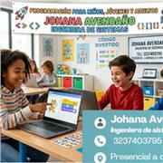 Profesora de sistemas especialista en programacion de software con niños jovenes y adultos