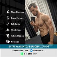 Personal Trainer a domicilio, en plazas o por videollamada