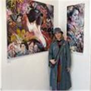 I am a painter with many artworks to be selected by various artist open calls and exhibited both physically and digitally. 