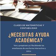 Clases económicas contabilidad y matemáticas con costo hasta de 5$ la hora, contamos con clases presenciales y virtuales