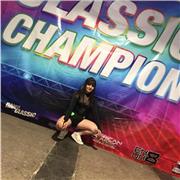 Profesora de clases de baile, entre ellos, reggaeton, hip hop y new style