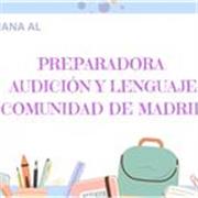 Maestra de Audición y Lenguaje desde el 2014, con plaza fija desde el 2019. 
He sido tribunal en las oposiciones del 2024