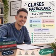 Ofrezco clases particulares para alumnos de ESO, adaptándome al nivel y necesidades de cada alumno