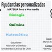 Estudiante de nutrición y dietética, ofrezco tutorías personalizadas de matemáticas, biología y química