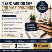 Clases de legislación con enfoque práctico y personalizado. Profesora universitaria