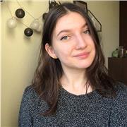 profesora de inglés enseñando todos los niveles, online, edad: 15-50, estudiantes de todo el mundo como, Colombia, Perú