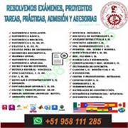 Dicto Asesorias de MATEMATICA, FISICA Y QUIMICA. Tambien cursos de INGENIERIAS, ARQUITECTURA, CONTABILIDAD Y ETC (+ )