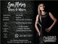 Maestra de saxofón , imparto clases por línea o presencial. Solfeo, armonía, improvisación, teclado, canto