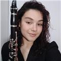 Profesora de clarinete y lenguaje musical para refuerzo a nivel de enseñanzas elementales y primeros cursos de profesional