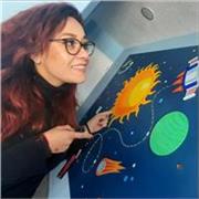 Maestra en artes gráficas, diseño gráfico, dibujo, pintura en varias disciplinas como óleo, acuarela, carbón, pastel, etc