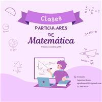 Clases particulares de matemática para primaria, secundaria y cbc