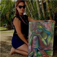 profesora de arte y pintora profesional, especialisat en pintura de caballete