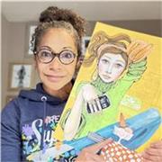 Artiste Peintre Illustratrice, J'initie le dessin floral à la MFR, habitué à l'initiation de cette discipline aux enfants