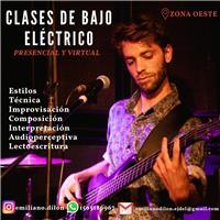 Clases de bajo eléctrico, guitarra, teoría musical
