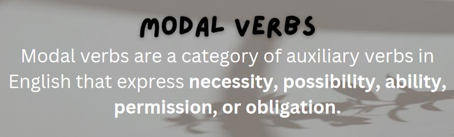 The Most Common Used Modal Verbs in English