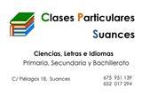 CLASES PARTICULARES SUANCES